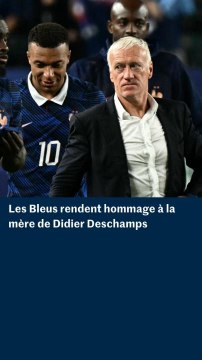 La minute de silence des Bleus, après le décès de la mère de Didier Deschamps