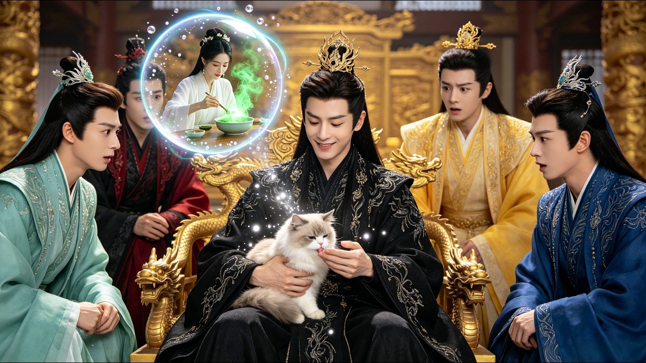 Royals hear a cats thoughts; she saves four princes and becomes their treasure. - YouTube