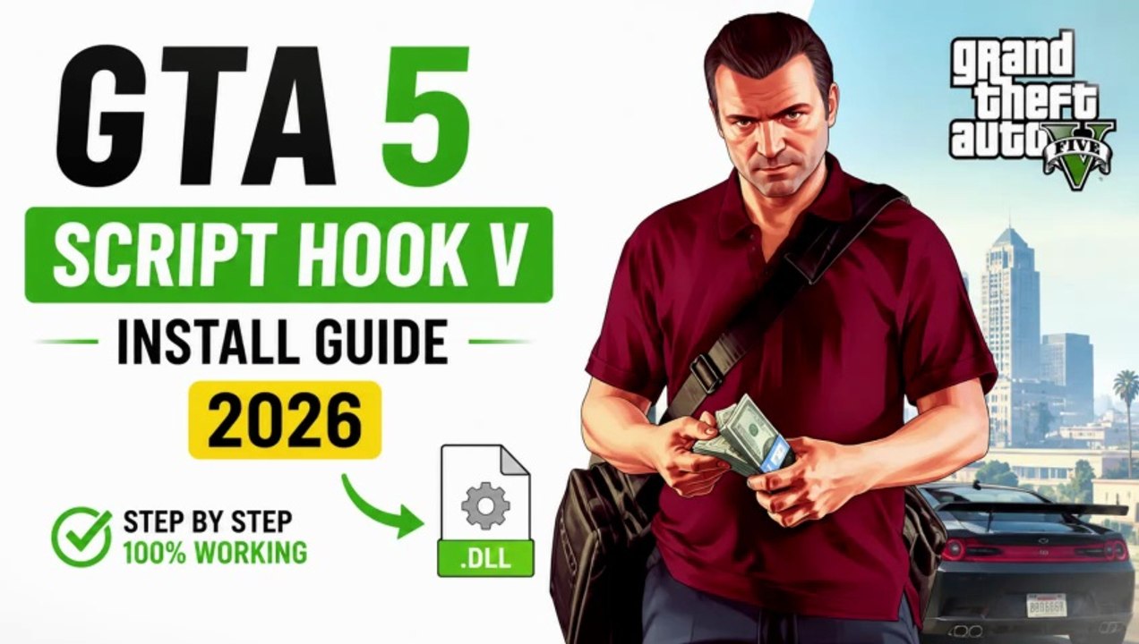 🎮 How To Install Script Hook V In GTA 5 (2026) | Complete Hindi Guide | 100% Working