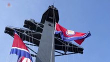 북 "5천t급 구축함 최현호 취역...해군 전투력 경이적" / YTN