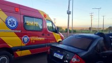 Gol e Fiesta se envolvem em forte acidente com vítimas na Avenida Piquiri, em Cascavel