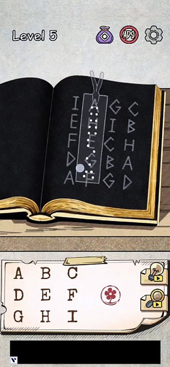 Flower Forest word puzzle game level 5