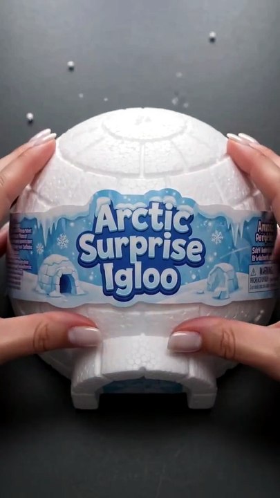 ARCTIC SURPRISE IGLOO ❄️ Baby Penguin Squishy FOUND! _Cool ASMR Unboxing