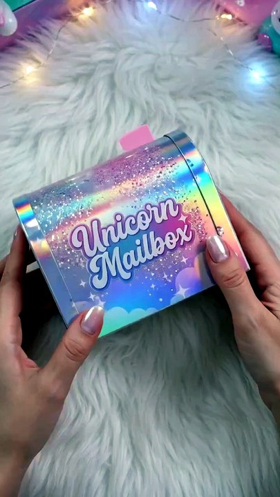 UNICORN MAILBOX Unboxing! 🌈 Pastel Rainbow Squishy _DREAMY ASMR