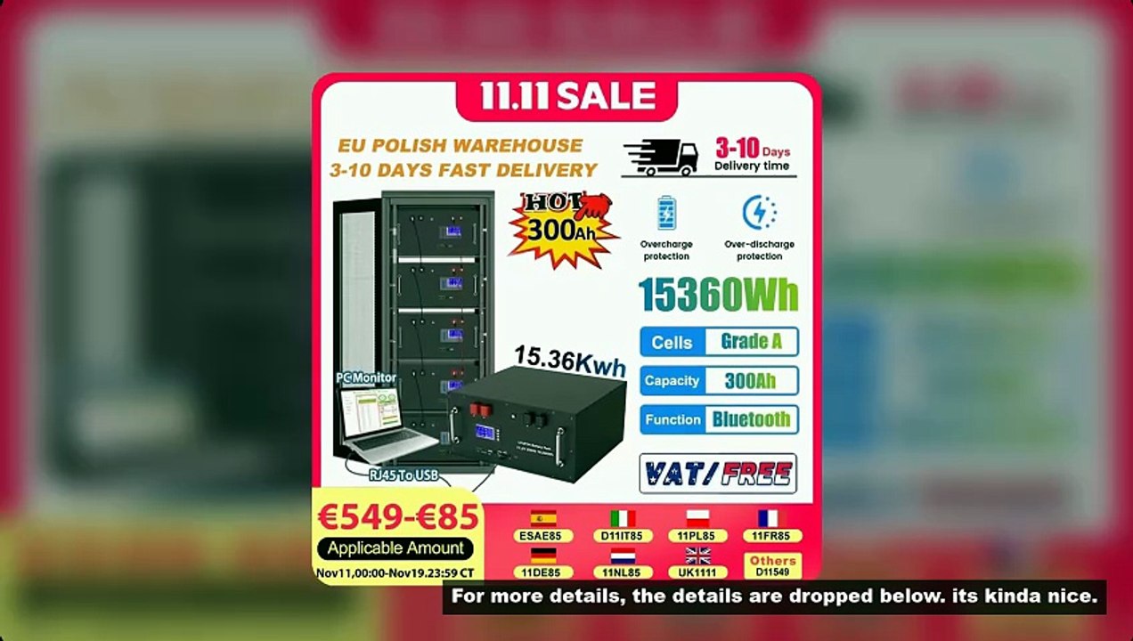 LiFePO4 48V 300Ah 15Kwh Battery 51.2V 100Ah 200Ah 120Ah 150Ah Lithium battery 6000 Cycles 48V Solar