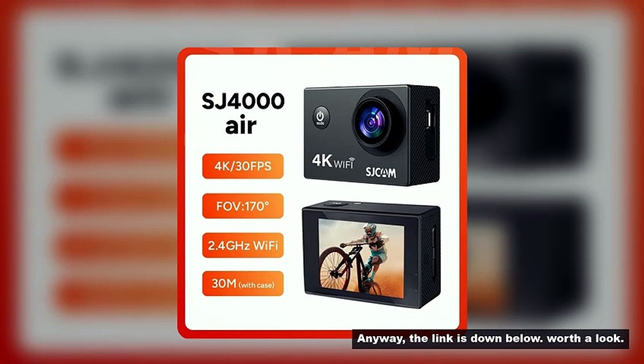 SJCAM SJ4000 Air Action Camera with 4K Video 30M Waterproof 2.4G WiFi Sports Camera Action Cam Sport