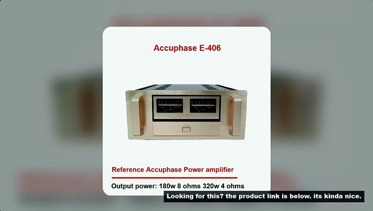 CHUBAN Reference Accuphase E-406 Line Class A and B High Power 320W*2 Pure Post-stage Amplifier Home