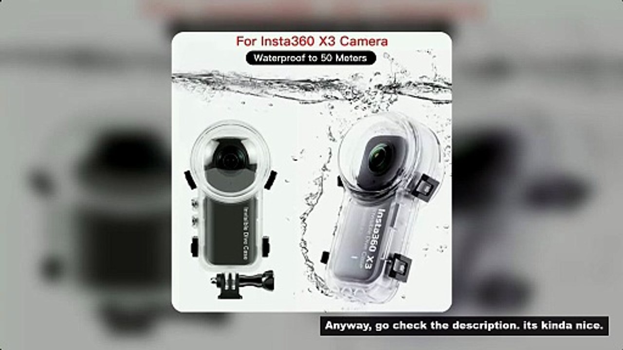 Invisible Dive Case For Insta360 X3 Waterproof Protector 2023 New For Insta 360 X3 Underwater 50M Di
