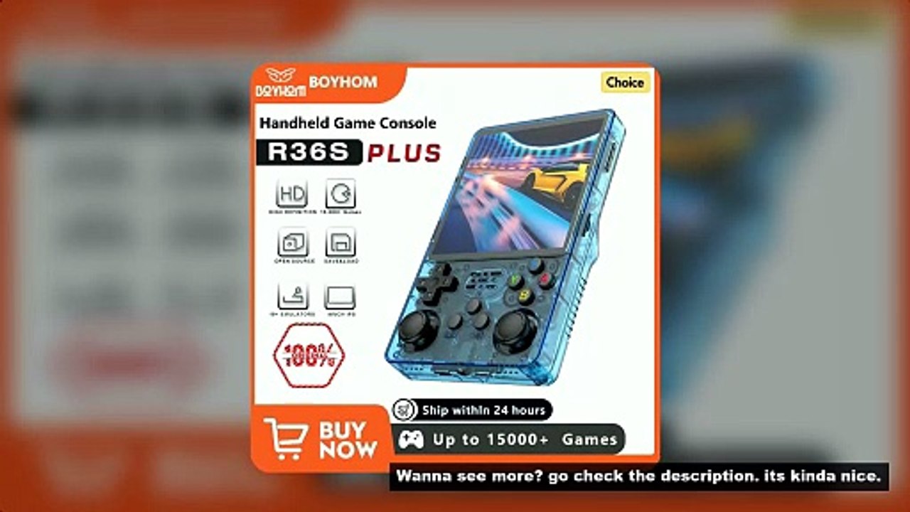 R36S R36Plus Retro Handheld Game Console Linux 64-bit System 4" IPS Screen RK3326 Portable Pocket Vi