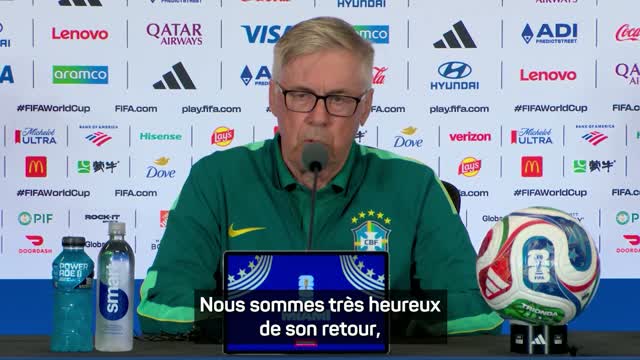 Brésil - Ancelotti : "Neymar est capable de jouer 90 minutes en marchant !"