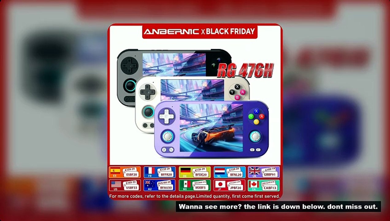 Anbernic RG 476H Retro Handheld Game Console RG476H Android 13 Unisoc T820 4.7 Inch LTPS Touch Scree