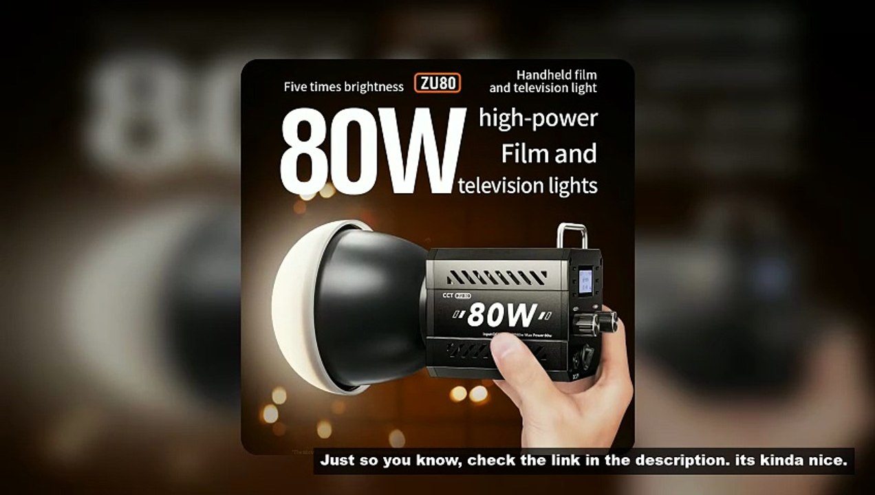 Bi-Color Camera Light 80W COB lamp beads video fill light mini Bowens portable can be handheld live