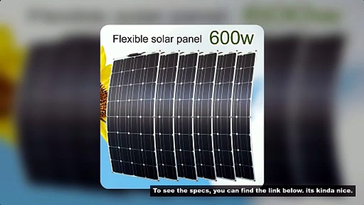 12V Flexible Solar Panel 600W 100W 200W 300W 400W 500W Bendable Waterproof Monocrystalline Best Sola