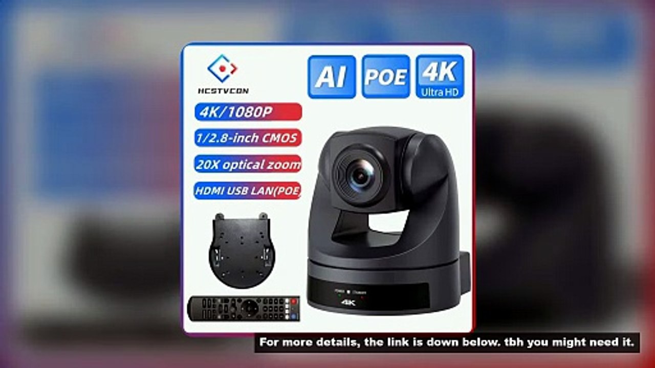 Conference Camera PTZ Video 4K/1080P AI Tracking 30/60fps USB3.0 HDMI LAN POE/USB 20/10X For Educate