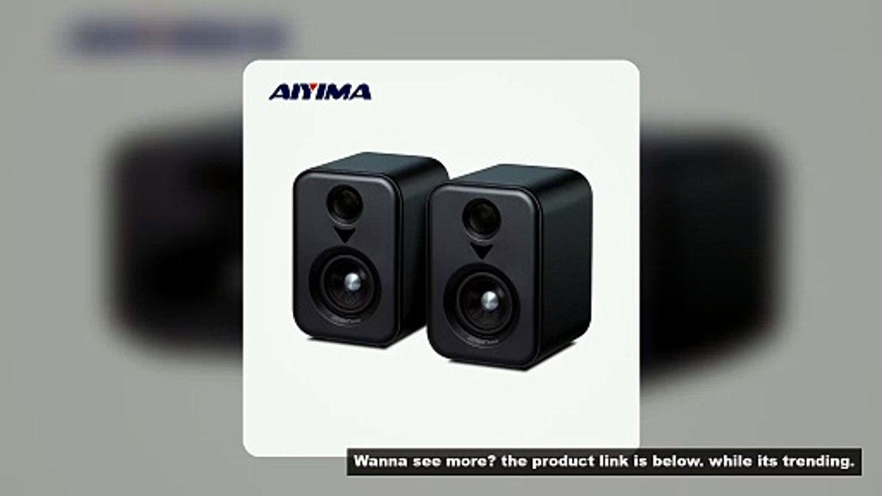 AIYIMA  Upgrade S400 Audio Bookshelf Active Speakers Studio Monitor 3 Inch Bluetooth USB DAC HiFi Ho