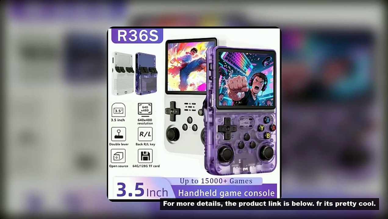 Open Source AISLPC R36S Video Game Console Linux System 3.5 Inch IPS Screen Retro Handheld Portable