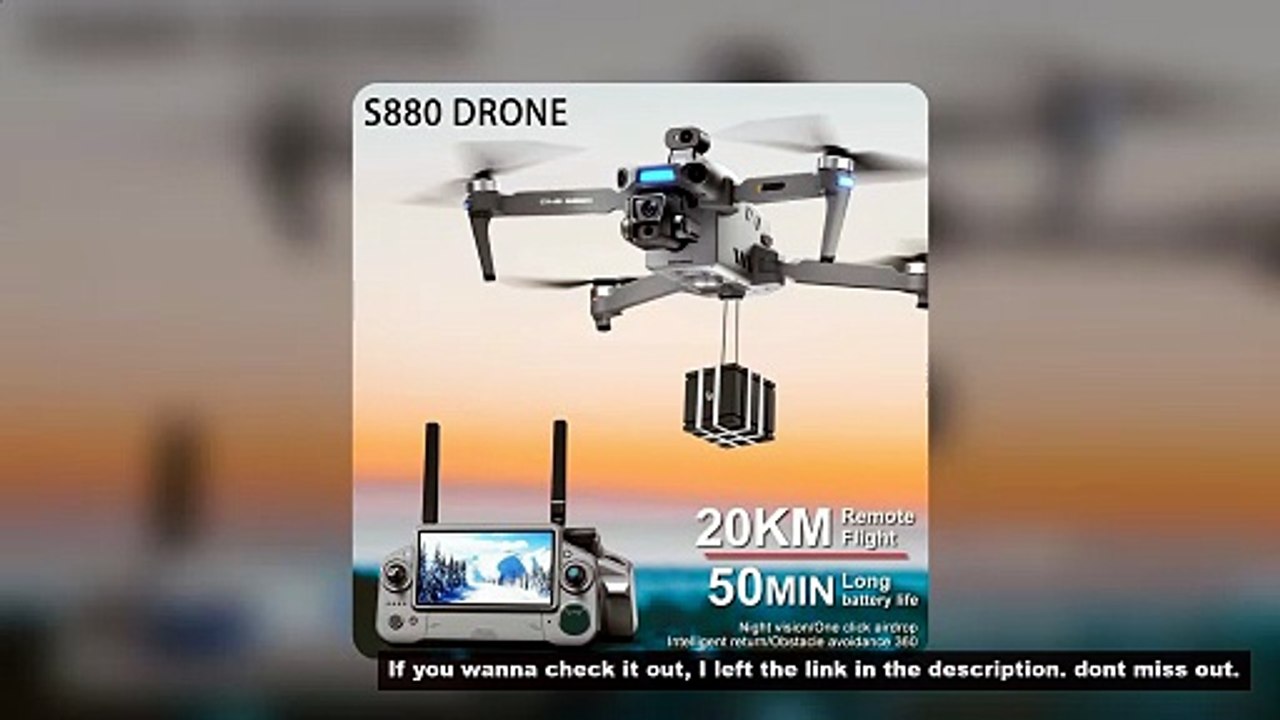 New S880 PRO MAX Profesional GPS Drone With 8K Camera 3-Axis Gimbal 5G WiFi Brushless RC Quadcopter