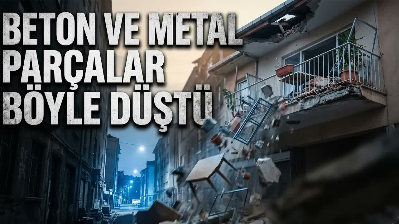İstanbul Laleli'de Binadan Kopan Parçalar Sokağa Yağdı