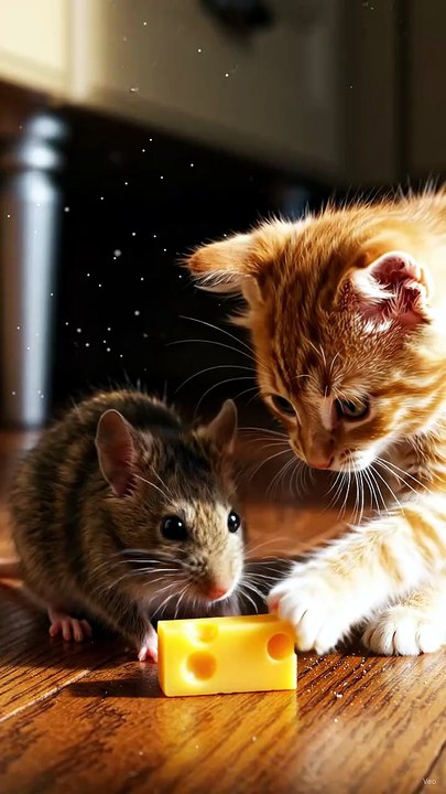 Mice Vs Kitten Vs Cheese