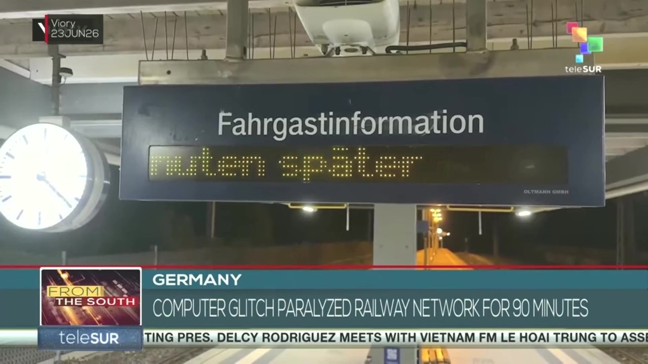 Germany, computer glitch paralyzed railway network for 90 minutes