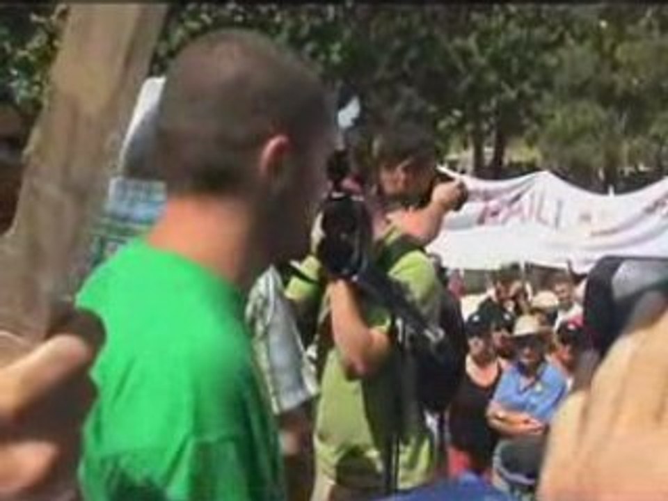 Manifestation des viticulteurs à Montpellier 25 juin 2008