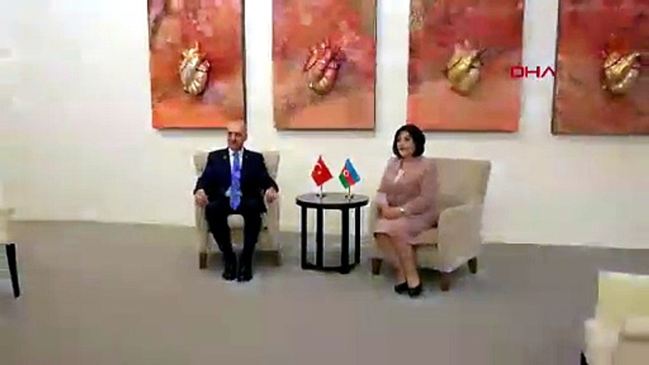 TBMM Başkanı Kurtulmuş, Bakü’de Azerbaycan Milli Meclisi Başkanı Gafarova ile görüştü