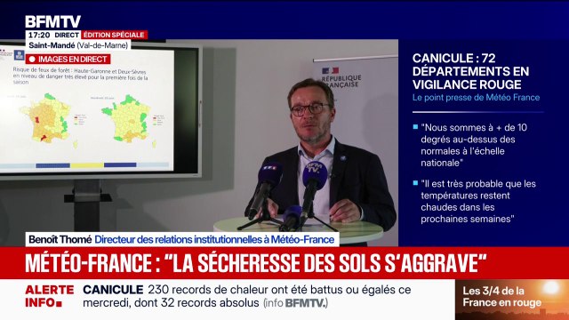 Canicule: Pour les semaines qui suivent, il est très probable que les températures restent chaudes , selon Météo-France