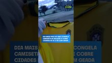 Dia mais frio do ano congela camiseta da Seleção e cobre cidades de SC e RS com geada #shorts
