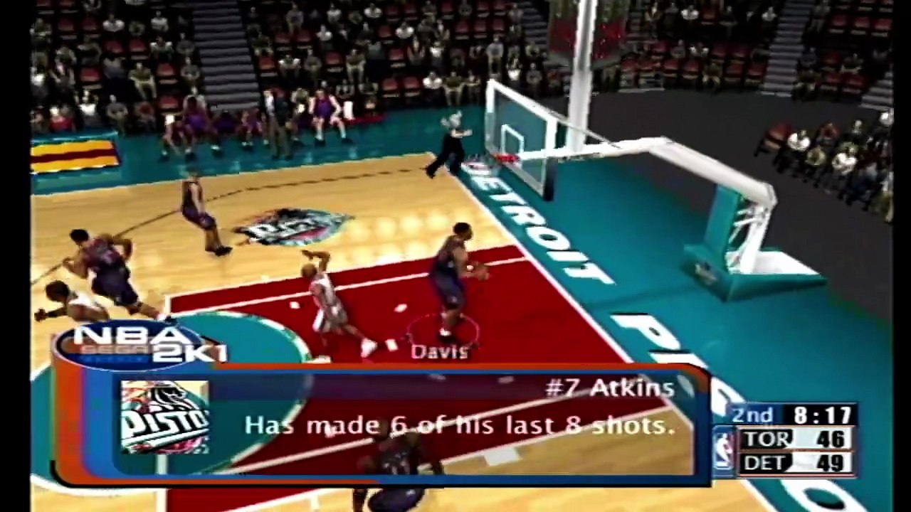 NBA 2K1 Pistons vs Raptors