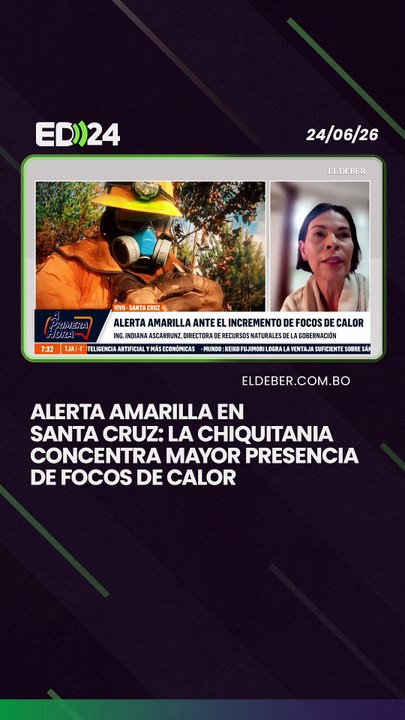 Alerta amarilla en Santa Cruz: La Chiquitania concentra mayor presencia de focos de calor