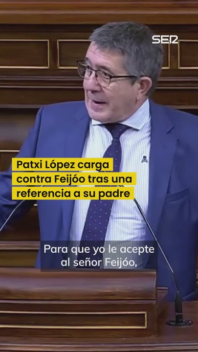 Patxi López carga contra Feijóo tras una referencia a su padre