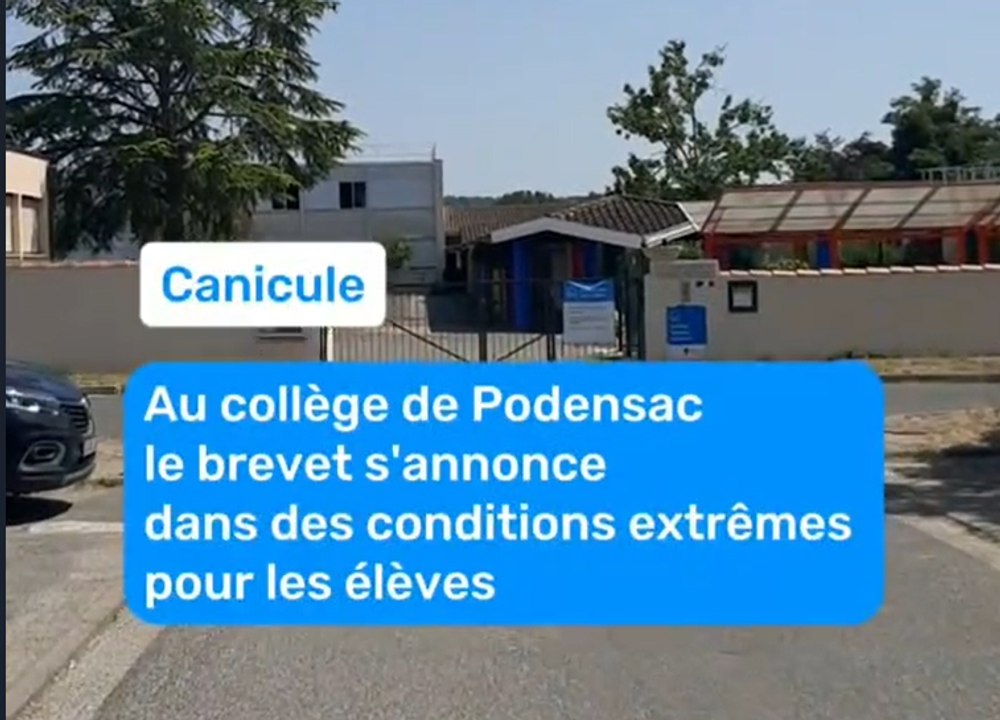 Canicule : le brevet se déroulera dans des conditions extrêmes en juin 2026 à Podensac (Gironde)