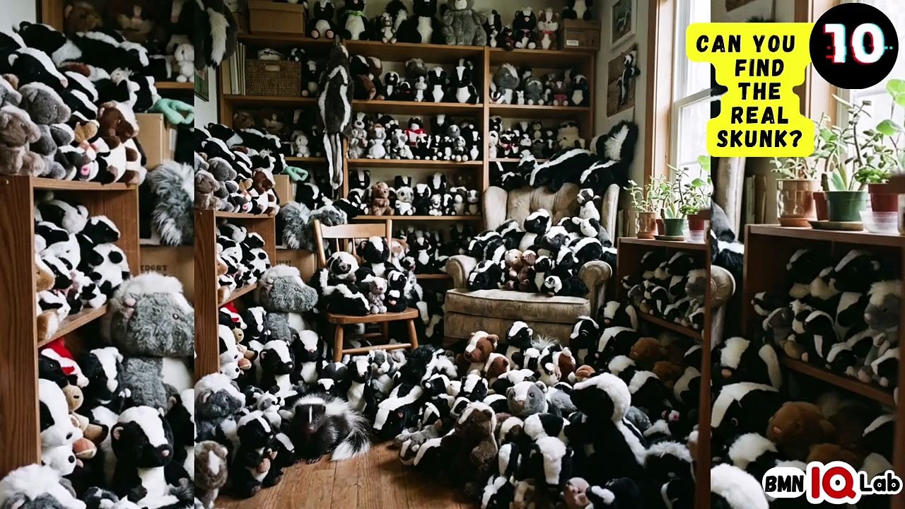 #YourEyesVsTheSkunks 👀⚔️🦨 Can You Find the Real Skunk? 🦨