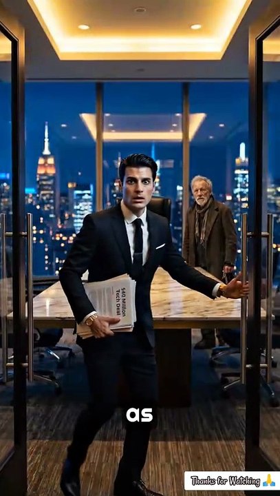 A Rich Man Threw Ice Water On A Homeless Old Man… Then Saw Him In The Billionaire’s Chair 😱💧#Karma