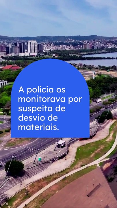 Vídeo - Funcionários terceirizados da CEEE Equatorial são presos em flagrante por furto de cabos em Porto Alegre
