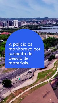 Vídeo - Funcionários terceirizados da CEEE Equatorial são presos em flagrante por furto de cabos em Porto Alegre