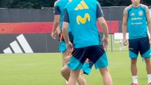 Marcos Llorente, Gavi y la “mano” de Cubarsí en el rondo: momentazo