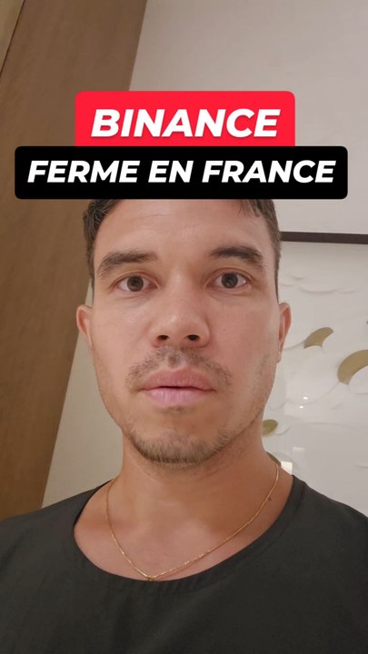 BINANCE ferme en France le 1er juillet 2026 !Je...