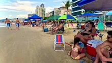 Itapema Beach Santa Catarina Brazil A Hot Day