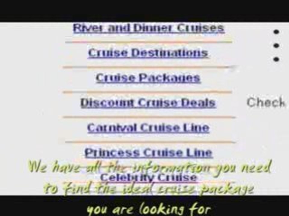 Quality Online Cruise Guide and tips !