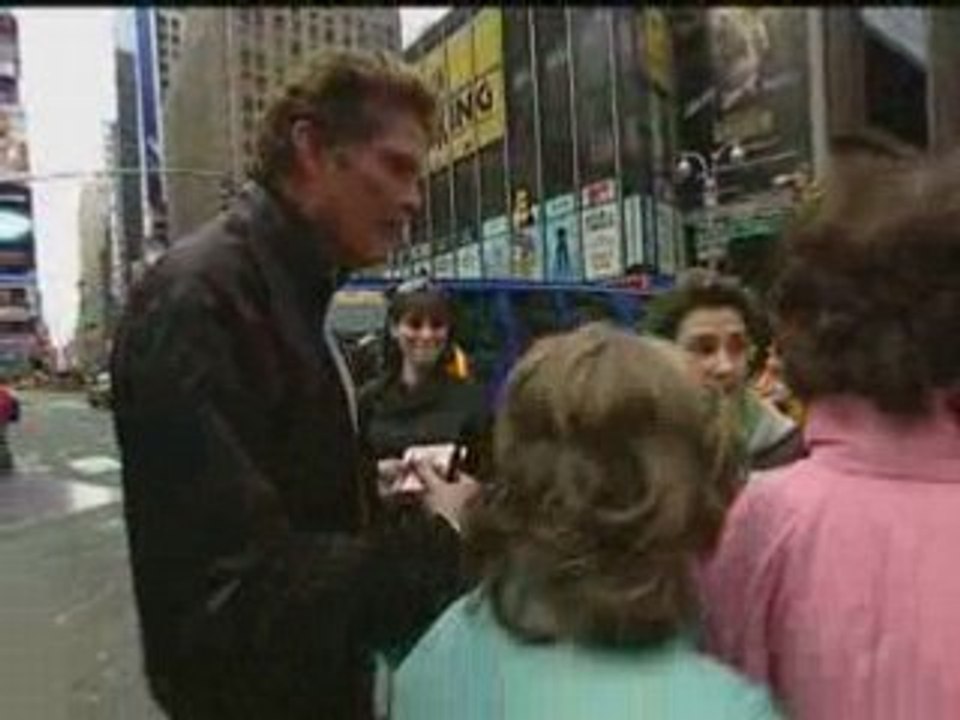 The Hoff stops traffic