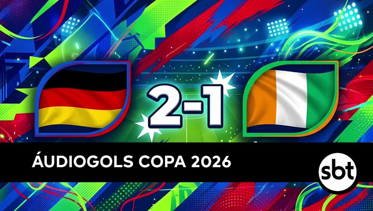 Áudiogols | Alemanha 2x1 Costa do Marfim (SBT 2026)