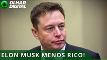 Neste momento, Elon Musk não é mais trilionário