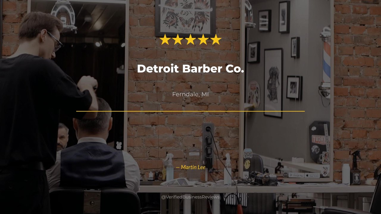 Martin Lee reviews Detroit Barber Co. — barbershop in Review Ferndale, MI | 5★