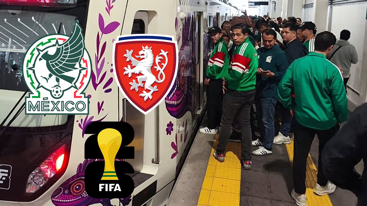 México vs Chequia: Tren Ligero se satura rumbo al Estadio CDMX para apoyar al Tri