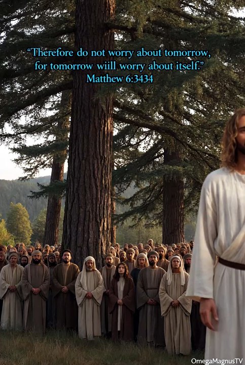 Jesus Christ ~ "Do not worry about tomorrow."