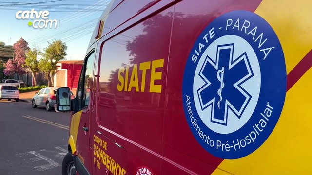 Idosa de 67 anos fica ferida após ser atingida por carro no Bairro Brasília em Cascavel