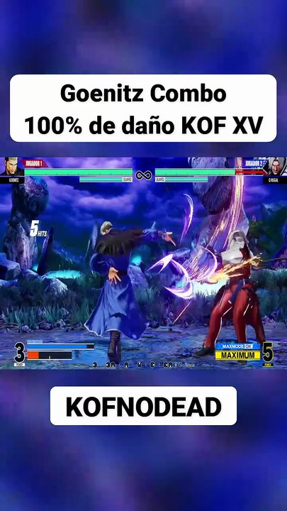 Goenitz Combo 100% de daño KOF XV