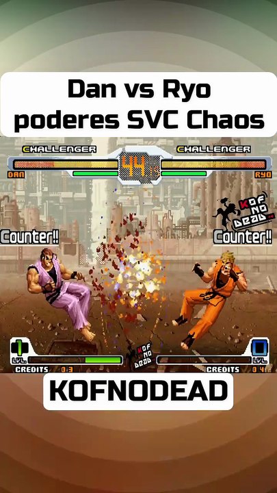 Dan vs Ryo poderes en SVC Chaos