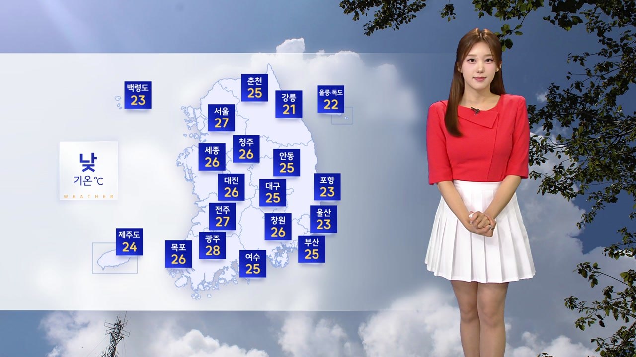[날씨] 오늘 심한 더위 없어...오후부터 곳곳 강한 소나기 / YTN